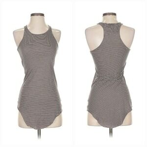 Frank & Eileen Tee Lab Tank Top Womens XS Brown Striped Racerback Casual Summer